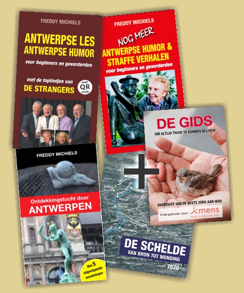 4 Boeken over Antwerpen + De Gids (2020-2023) - Freddy Michiels